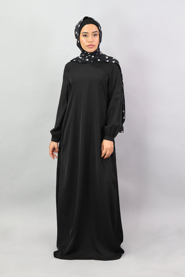Black Deluxe Soft Maxi Dress (5301002272936)