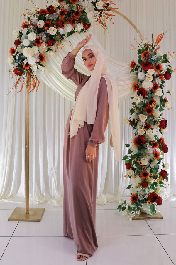 Leia Chiffon Dress- Rose Pink