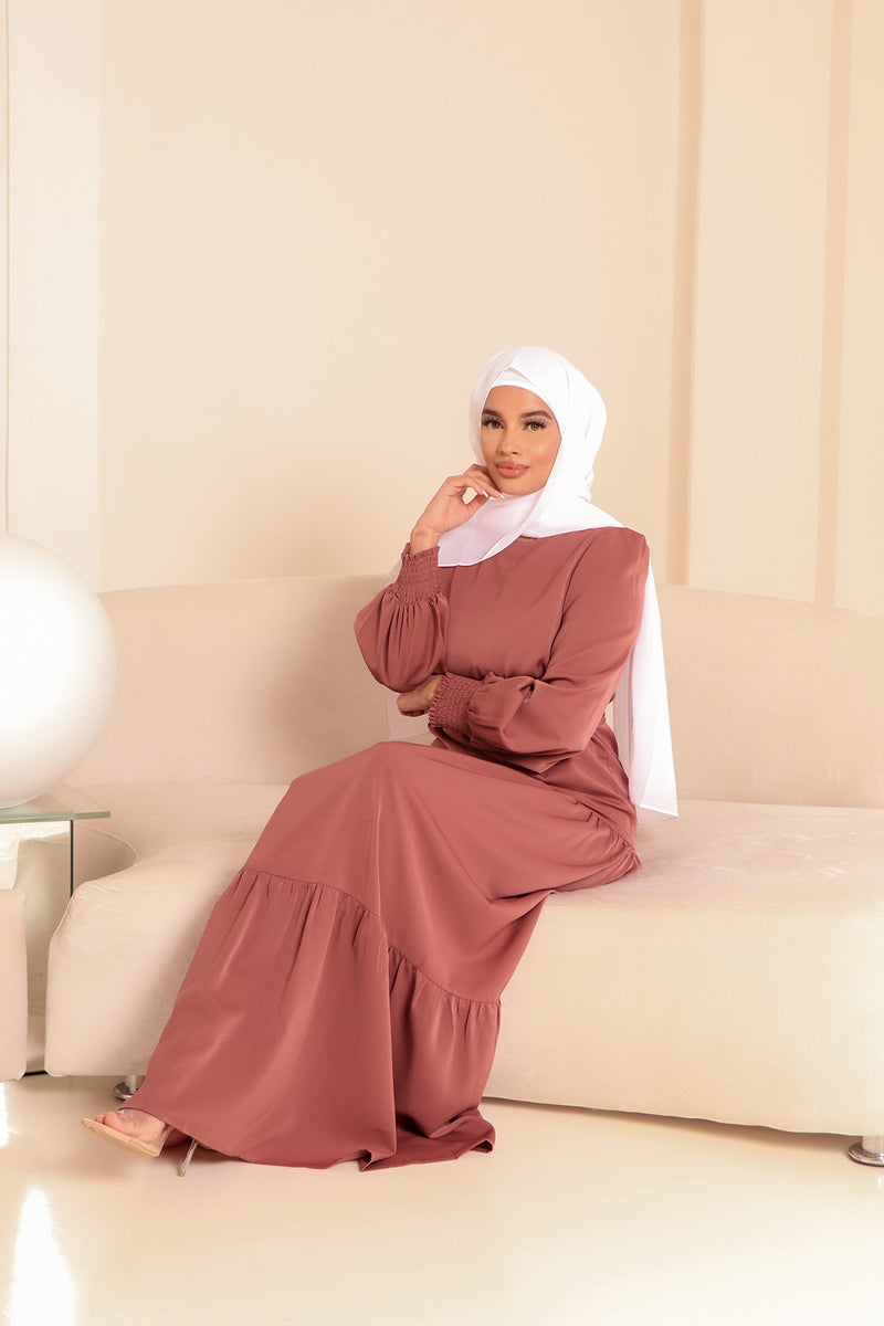 Nova Soft Smock Dress- Nude Rose Pink