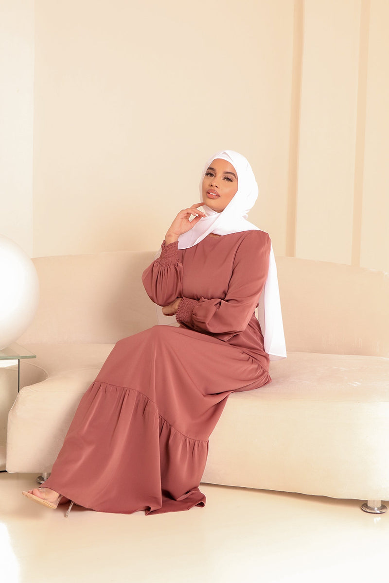 Nova Soft Smock Dress- Nude Rose Pink